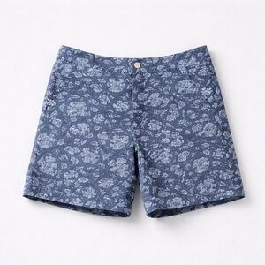 Jachs Navy Floral Shorts